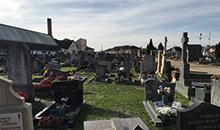 Engazonnement de cimetière : Euronature JEVI à l'oeuvre